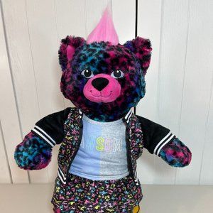 Build A Bear Wild about Spots Leopard Cheetah w/ Mohawk and NEW Awesome Outfit